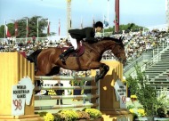 World Equestrian Games, Rome, Italy 1998Rodrigo Pessoa (BRA) and  Gandini Lianos, Showjumping World Champion. 