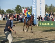 Maria Mercedes Alvarez Ponton (ESP) crosses the line in first place - ©Kit Houghton / FEI
