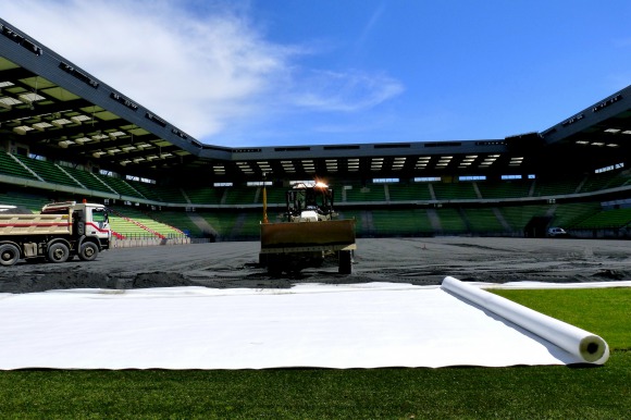 Construction work has started at D'Ornano Stadium