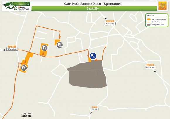Car Park Access Plan Spectators Sartilly Car Park Access Plan Spectators Sartilly