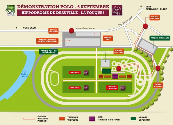 Map Hippodrome de la Touques
