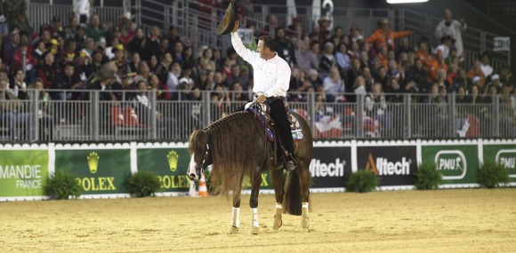 Reiners light up the public in the stands at the Parc Expo arena
