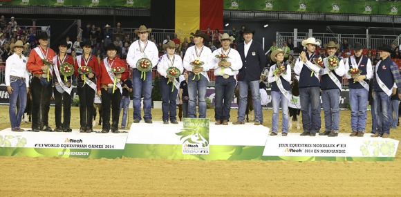 Reining:  Team USA wins the Gold!
