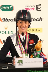 Dressage - press conference Grand Prix Special - Charlotte DUJARDIN - August 27 - ©PSV Photos