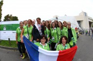 Pénélope LEPREVOST and the volunteers of the Games - ©Frédéric Goualard