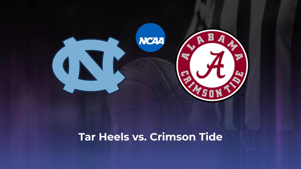 North Carolina vs. Alabama NCAA tournament Sweet 16 betting odds and