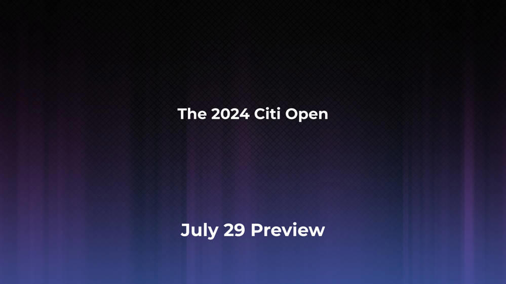 Betting Odds and Preview for the 2024 Citi Open on July 29 Women's